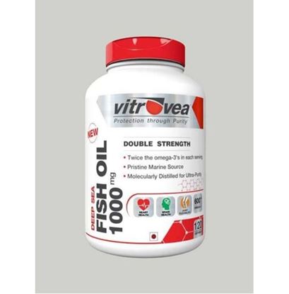 Picture of Vitrovea Double Strength Deep Sea Fish Oil- 60% EPA-DHA Super Omega-3 Formula Soft Gelatin Capsule