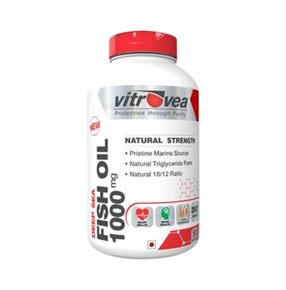Picture of Vitrovea Natural Strength Deep Sea Fish Oil 1000mg- 30% EPA-DHA Omega-3 formula Soft Gelatin Capsule