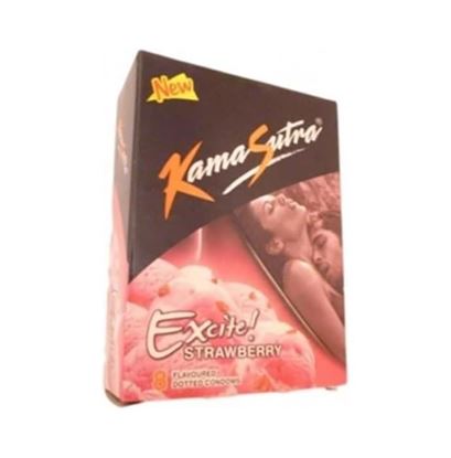 Picture of Kamasutra Excite Condom Strawberry