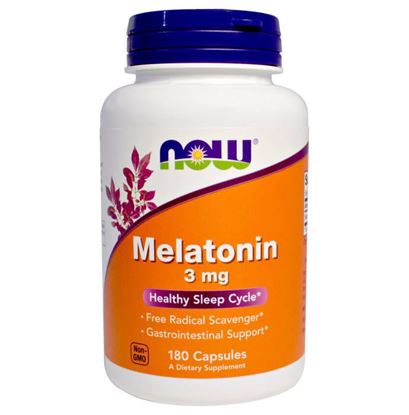 Picture of NOW Foods Melatonin 3mg Capsule