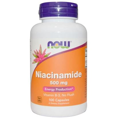 Picture of NOW Foods Niacinamide 500mg Capsule