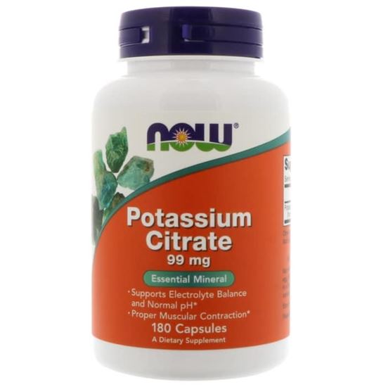 Picture of NOW Foods Potassium Citrate 99mg Capsule