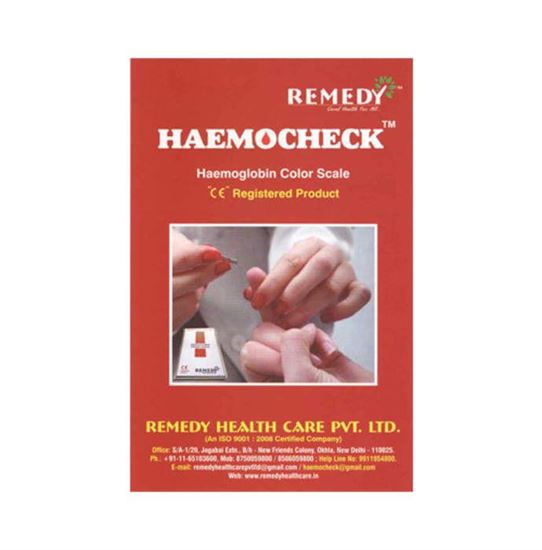 Picture of Haemocheck Haemoglobin Color Scale Starter Kit- 50 Test Strip