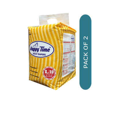 Picture of Happy Time Adult Diaper L Pack of 2