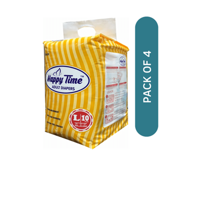 Picture of Happy Time Adult Diaper L Pack of 4