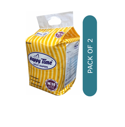 Picture of Happy Time Adult Diaper M Pack of 2