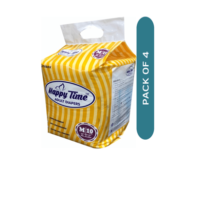 Picture of Happy Time Adult Diaper M Pack of 4