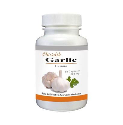 Picture of Shivalik Herbals Garlic- Lasuna 500mg Capsule Pack of 2
