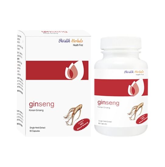 Picture of Shivalik Herbals Ginseng- Korean Ginseng 500mg Capsule