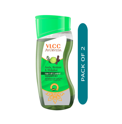 Picture of VLCC Ayurveda Amla, Brahmi & Shikakai Hair Fall Control Shampoo Pack of 2