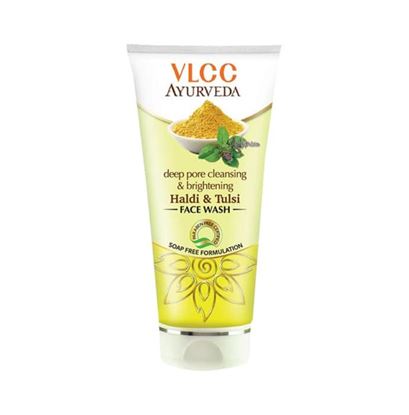 Picture of VLCC Ayurveda Deep Pore Cleansing & Brightening Haldi & Tulsi Face Wash Pack of 2
