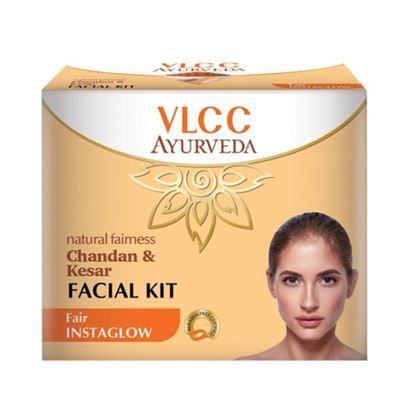Picture of VLCC Ayurveda Natural Fairness Chandan & Kesar Facial Kit