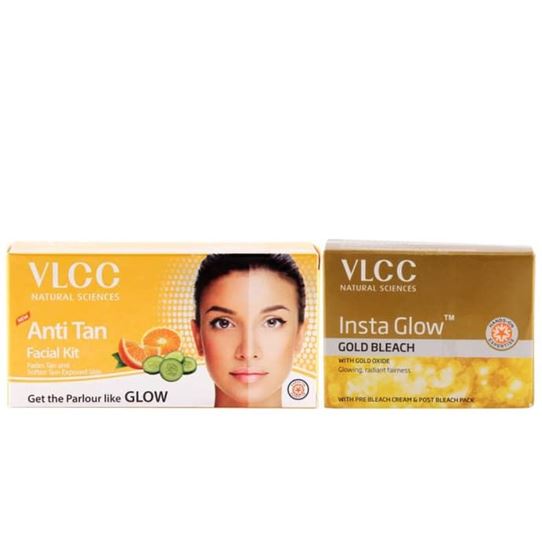 Picture of VLCC Combo of Anti Tan Facial Kit & Insta Glow Bleach