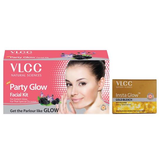 Picture of VLCC Combo of Party Glow Facial Kit & Insta Glow Bleach