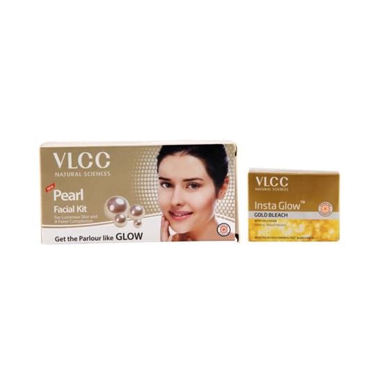 Picture of VLCC Combo of Pearl Facial Kit & Insta Glow Bleach