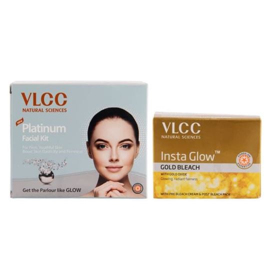 Picture of VLCC Combo of Platinum Facial Kit & Insta Glow Bleach