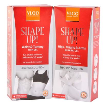 Picture of VLCC Combo of Waist & Tummy Trim Gel (100gm) and Shape Up Hips, Thighs & Arms Shaping Gel (100gm)