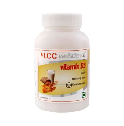Picture of VLCC Wellscience Vitamin D3 400IU Chewable Tablet