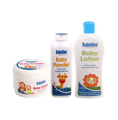 Picture of Babuline Combo Pack of Baby Cream 50gm+Baby Lotion 200ml+Baby Powder 50gm