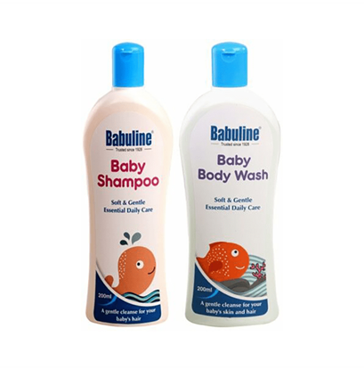 Picture of Babuline Combo Pack of Baby Shampoo 200ml and Baby Bodywash 200ml