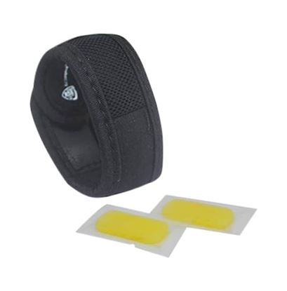 Picture of Safe-O-Kid Black Anti-Mosquito Band with 2 Refills and Free 6 Anti Mosquito Patches / Stickers