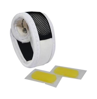 Picture of Safe-O-Kid White Anti-Mosquito Band with 2 Refills and Free 6 Anti Mosquito Patches / Stickers