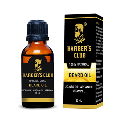 Picture of Barber's Club 100% Beard Oil with Jojobo Oil, Argan Oil & Vitamin E