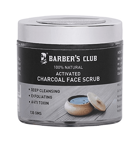 Picture of Barber's Club Activated Charcoal Face Scrub