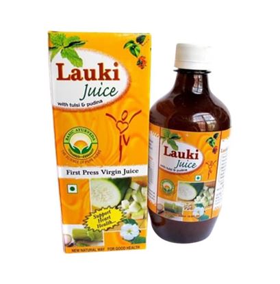 Picture of Basic Ayurveda Lauki Juice with Tulsi & Pudina Pack of 2