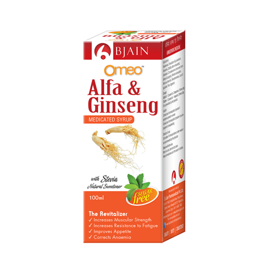 Picture of BJAIN Omeo Alfa Ginseng Sugar Free Syrup