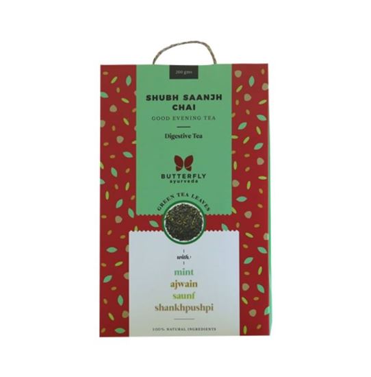 Picture of Butterfly Ayurveda Shubh Saanjh Chai Green tea Leaves