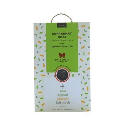 Picture of Butterfly Ayurveda Suprabhat Chai Black Tea Leaves with Tulsi