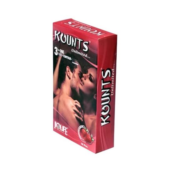 Picture of Kounts Condom Strawberry Pack of 2