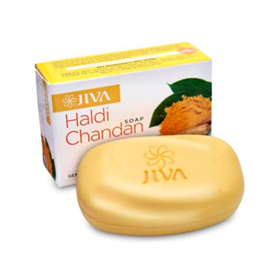 Picture of Jiva Haldi Chandan Soap Pack of 5