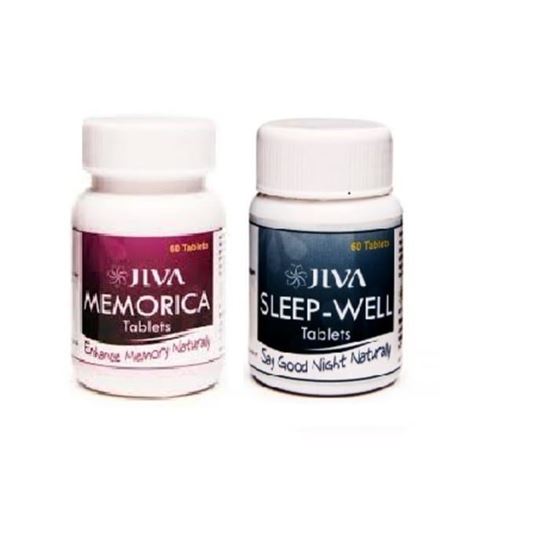 Picture of Jiva Memorika Tablet-60 with Sleep-Well Tablet-60