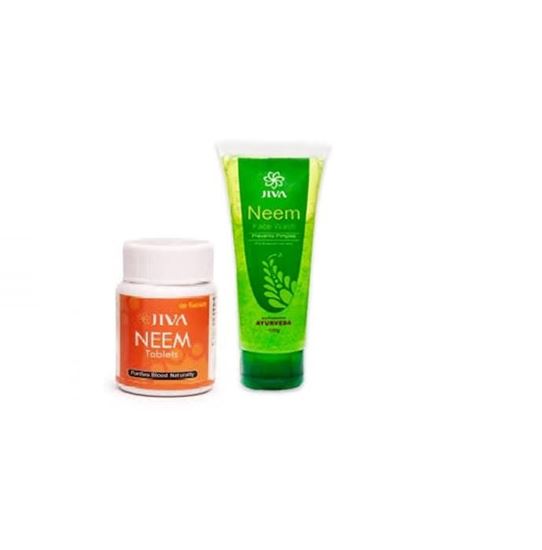 Picture of Jiva Neem Tablet-60 with Neem Face Wash-100gm