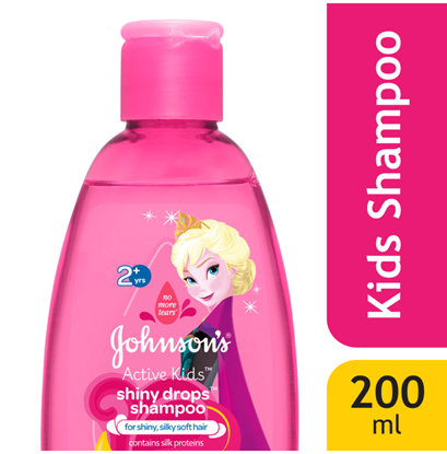 Picture of Johnsons Active Kids Shiny Drops Shampoo with Argan Oil