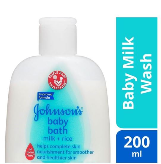 Picture of Johnsons Baby Bath Milk + Rice