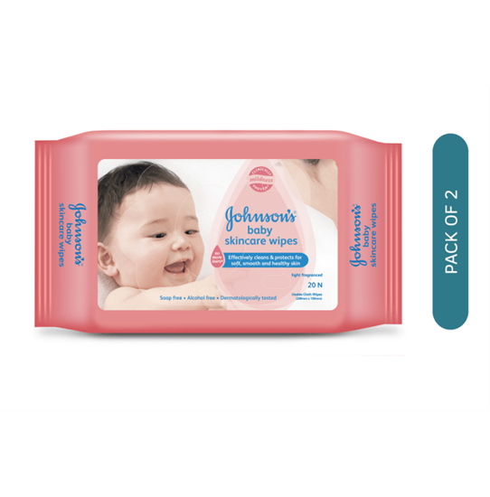 Picture of Johnsons Baby Skincare Wipes Pack of 2