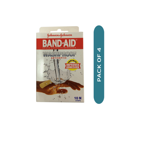 Picture of Johnsons Washproof Band-Aid Pack of 4