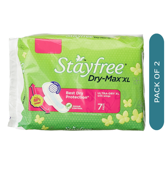 Picture of Stayfree Dry-Max Ultra Dry Pads XL Pack of 2