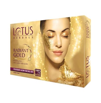 Picture of Lotus Herbals Radiant Gold Cellular Glow Single Facial Kit