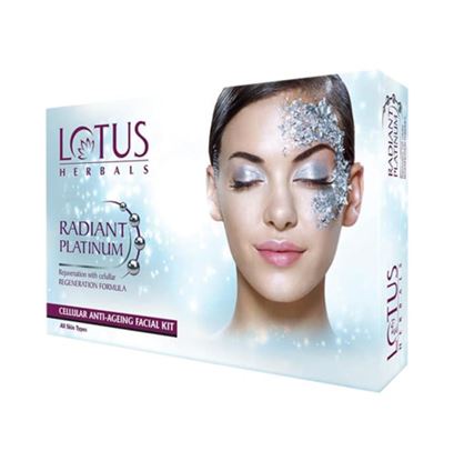 Picture of Lotus Herbals Radiant Platinum Cellular Anti-Ageing 4 in 1 Facial Kit
