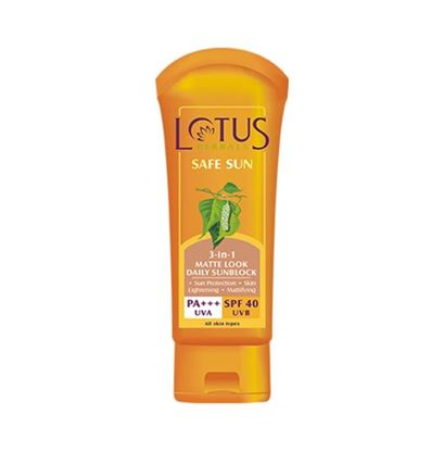 Picture of Lotus Herbals Safe Sun 3-in-1 Matte Look Daily Sun Block SPF 40 PA+++