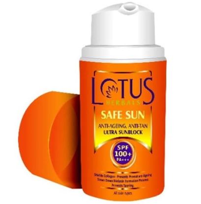 Picture of Lotus Herbals Safe Sun Anti-Ageing, Anti-Tan Ultra Sun Block SPF 100 PA+++