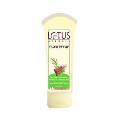 Picture of Lotus Herbals Teatreewash Tea Tree and Cinnamon Anti-Acne Oil Control Face Wash