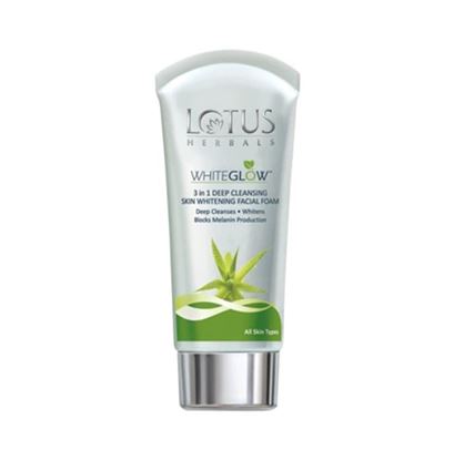 Picture of Lotus Herbals WhiteGlow 3 in 1 Deep Cleansing Skin Whitening Facial Foam