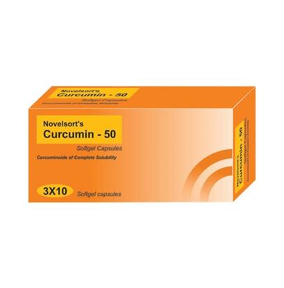 Picture of Novelsort's Curcumin-50 Soft Gelatin Capsule