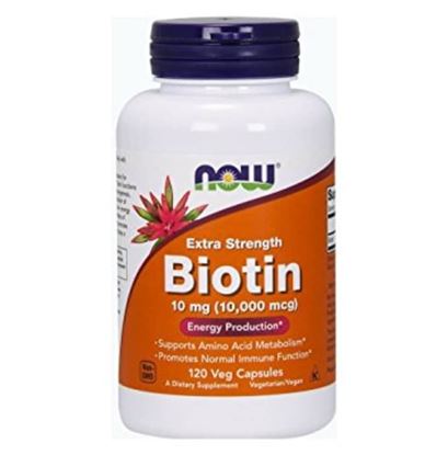 Picture of NOW Foods Extra Strength Biotin 10000mcg Veg Capsules