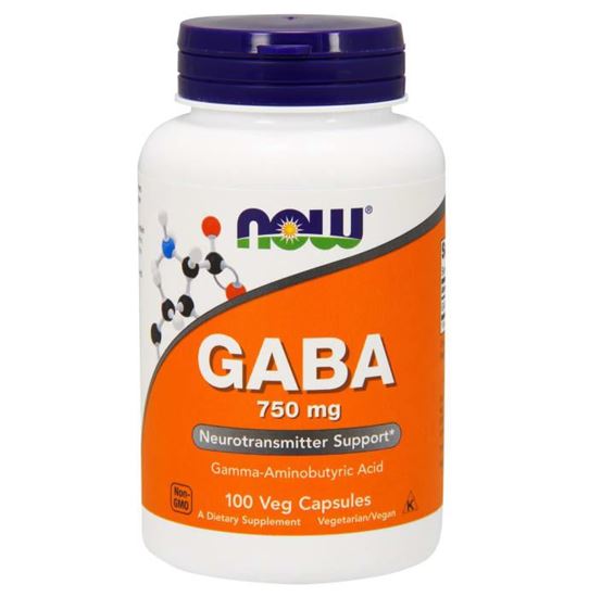 Picture of NOW Foods GABA 750mg Veg Capsule